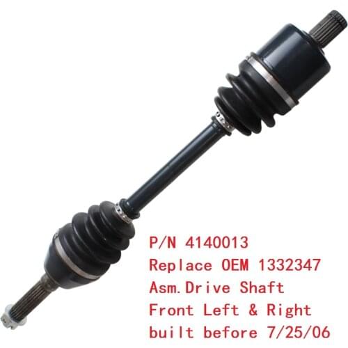 CV Axle Drive shaft Front & CV Joint Plunging Boot Kit For POLARIS SPORTSMAN 450 500 700 800 SPORTSMAN X2 500 800 EFI MV 1332347