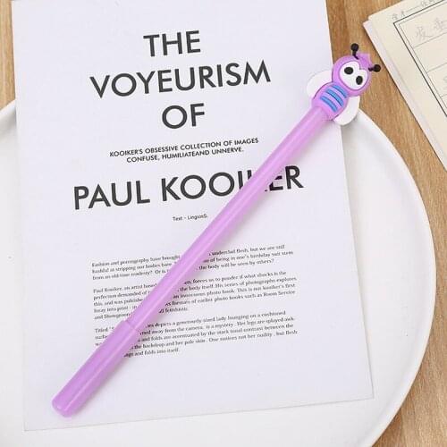 20 PCs Creative Stationery Bee Gel Pens Set Quality Students Office Signature Pen Cute Cartoon Kawaii School Supplies Wholesale