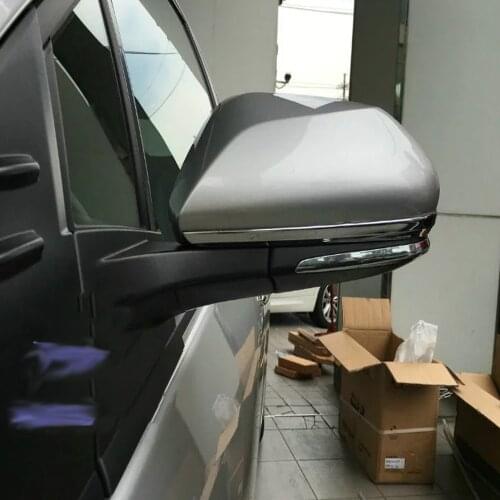 For Toyota Prius 2016 2017 2018 ABS Chrome Car Door Side Rearview Mirror Strip Trim Cover Exterior Decoration Accessories