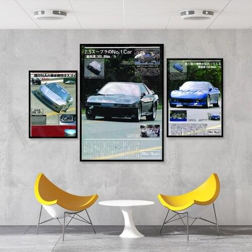 JDM Mid Night Club - Honda NSX All sizes! Mazda RX-7 poster / wall decor art car 1986 Toyota Supra automotive / japanese /japan