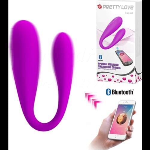 New Rechargeable C Type Bluetooth App Remote Control 12 Speeds G-spot Vibrator Vagina Dildo Anal Stimulator Sex Toys For Couples