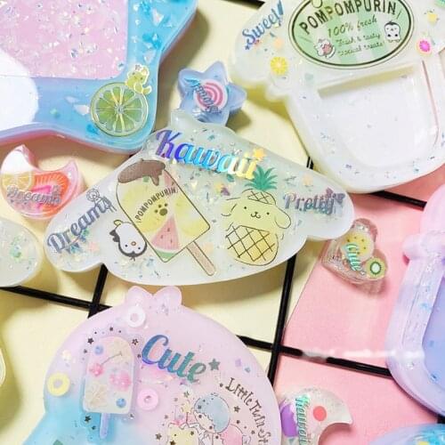 1 Sheet English Letters Resin Filler Material Epoxy Resin Mold Filling Accessories for DIY Crafts Jewelry Making Supplies