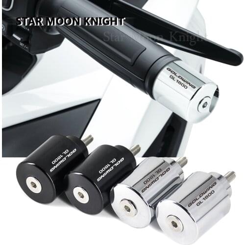Rod end counterweight For HONDA Gold Wing 1800 GL1800 GL 1800 2001-2020 chromium handle end handle bar chrome bar ends
