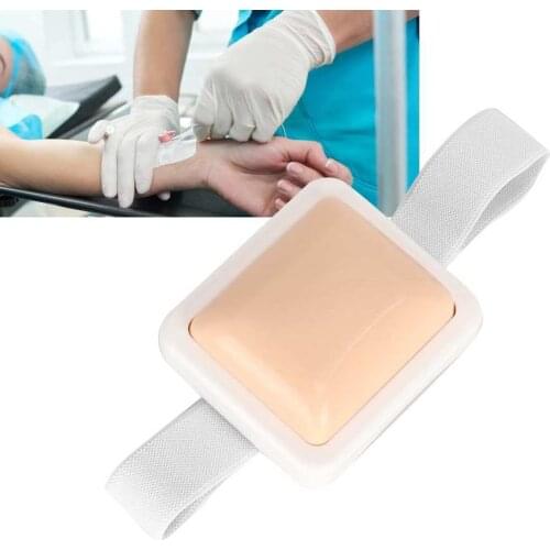 Tool for the practice of injection wearable simulation on the training pad of the human skin injection model instrument for the
