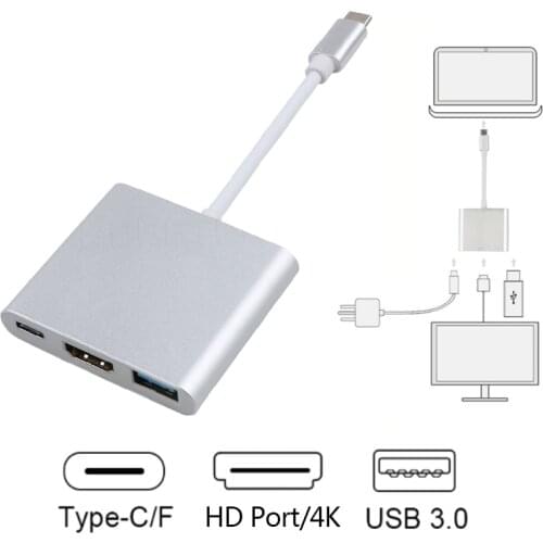 USB C HUB Type C to HDMI-compatible Adapter for Macbook Pro/Air Thunderbolt 3 USB Dock support Samsung Dex mode with PD USB 3.0