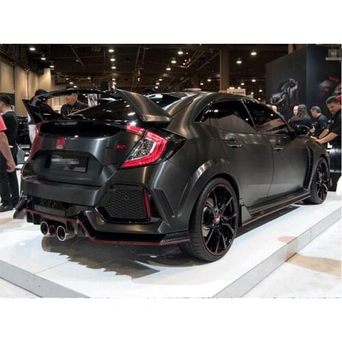 High Quality ABS Plastic Unpainted Color Type-R Style Tail Wing Rear Trunk Spoiler Fit For Honda Civic Hatchback 2017 2018 2019