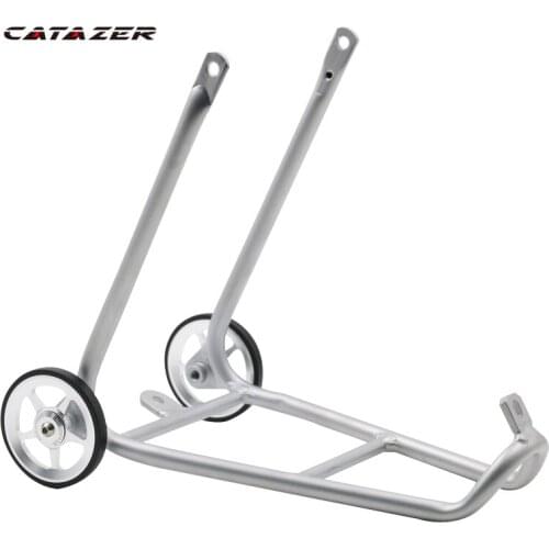 Q Type Aluminum Alloy Rear Rack Rear Shelf Includes Titanium Screws Mounting Easy Wheel for Brompton Folding Bike Accessories