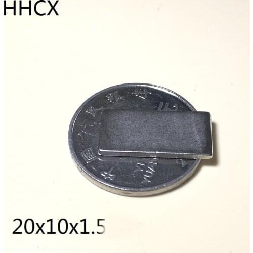 10pcs/lot Magnet 20x10x1.5 N35 Strong Square NdFeB Rare Earth Magnet 20*10*1.5 Neodymium Magnets 20 x 10 x 1.5 for motor