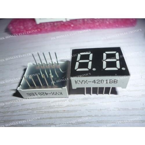 20PCS 4201BB BLUE 2-DIGIT 7-SEGMENT COMMON ANODE DISPLAY