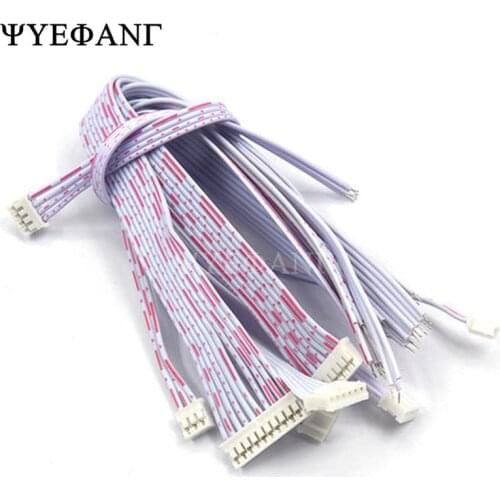 5Pcs JST 2.0mm Pitch Connector Cable PH2.0 Plug Line length 30/20/10CM Red and white 2P/3P/4P/5P/6P/7P/8P/9P/10P/11P/12P