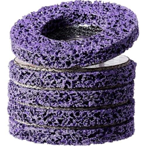 5 Pack- 4 1/2Inch(115mm) x 7/8Inch Stripping and Clean Disc for Angle Grinders -Removes Rust,Strips Paint,Cleans Welds