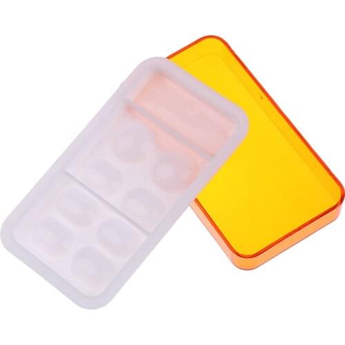 8 Slot Palette High Quality Dental Resin Mixing Watering Moisturizing Plate With Cover Dental Lab Equipment 1pc