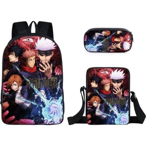 Anime Jujutsu Kaisen Yuji Itadori Backpack Cool Boy School Backpack Children Boys Girls Daily Backpack Students Pencil Backpack