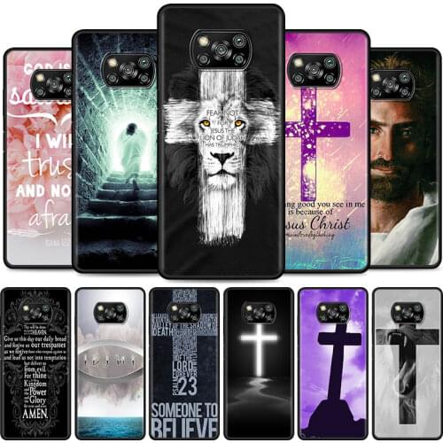 Jesus Christ Cross Cell Phone Case for XiaoMi Poco X3 NFC M3 F1 F3 Mi 10T 9T Note 10 10T Pro A2 Lite 5G 11 9 SE CC9 Cover