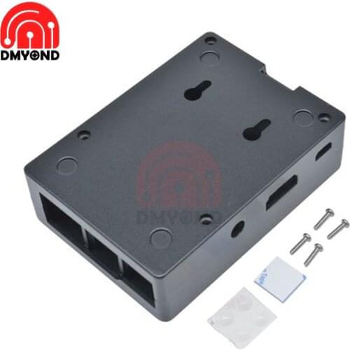 Raspberry Model Black Gray Aluminum Alloy Protective Case Shell Enclosure Box V3 with Automatic Cooling Function for Pi 3 Pi 2 B