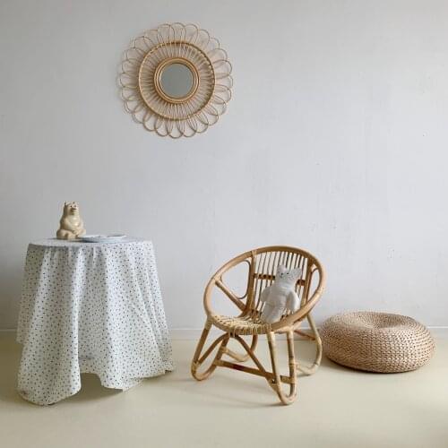 Childrens Indonesia Rattan Chair Nordic Rounded Corners