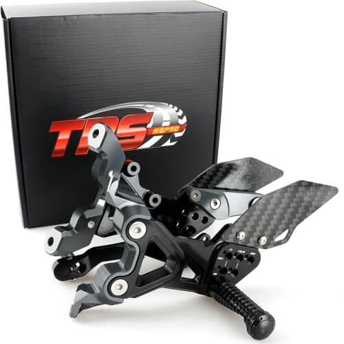 For BMW S1000RR 2020 Footrest Carbon Fiber Adjustable Rear Sets Foot Pegs Rests Rearset Footpeg K67 S1000 Motorcycle Accessories