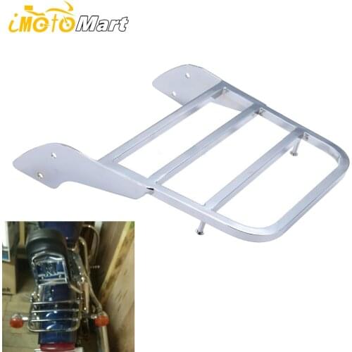 For Honda Shadow Spirit 750 VT750C2 2001-2008 Steed VLX 600 1999 2000 2001 2002-2007 Chrome Motorcycle Sissy Bar Luggage Rack