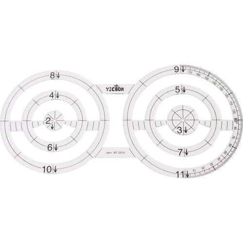 Sewing Parts DIY Tools Ruler Patchwork Rules Quilting Rules Double Circle Patchwork Ruler Twin Ruler(NT-2010)
