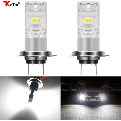 Katur 2x High Quality H7 Car LED Fog Light Car Driving Driving Replacement Waterproof 1600LM 80W CSP Led Fog Bulb Light Lamp SET