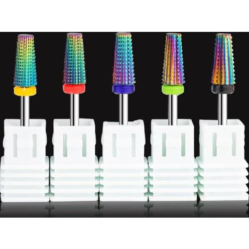 Dmoley Ceramic Nail Drill Bit Electric Manicure Drills For Machine Milling Cutter Nail Files Buffer Nail Art Equipment Accessory