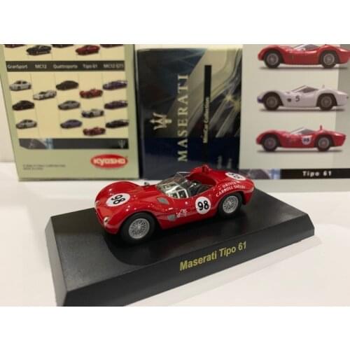 1/64 KYOSHO Maserati Birdcage Tipo 61 LM F1 RACING #98 Collection of die-cast alloy car decoration model toys