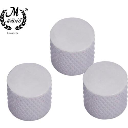 M MBAT 3Pcs Electric Guitar Bass Volume Tone Control Knobs Potentiometer Metal Dome Knobs Electric Guitar Parts & Accessories