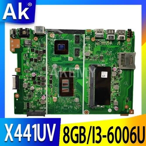 For ASUS X441UV X441UVK X441UR X441URK X441UB mainboard Laptop motherboard w/ GT940M (V2G) 8G / i3-6th gen CPU