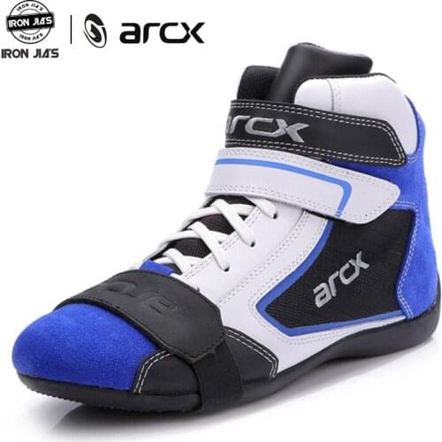 ARCX Motorcycle Boots Waterproof Leather Breathable Motorbike Riding Touring Shoes Protective Botas Moto Street Shoes