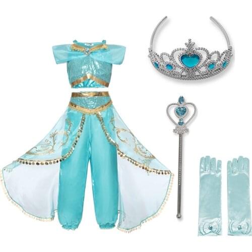 Princess Dresses For Girls Cosplay Costumes Set Girl Party Dress For Christmas Halloween Children Dresses