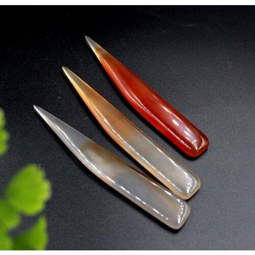 10cm Natural Agate Knife Burnisher Polish Smooth For Gold and Silver Jeweller