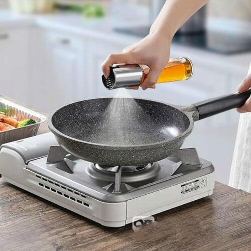 Stainless Steel Oil Spray Bottle Barbecue Water Vinegar Sprayer fuel Injector Glass edible watering barbecue spray lw02271125