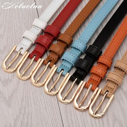 Pin Buckle PU Leather Women Belt Waistband Leather 105cm Long Elastic Waist Strap Belts For Jeans Birthday Gift