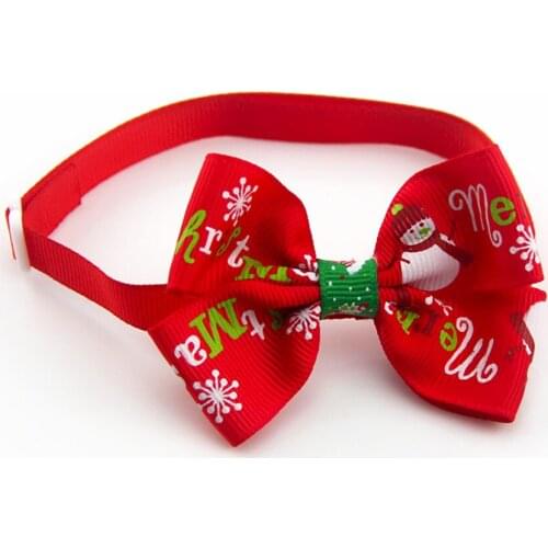 Christmas Gift Dog Cat Bow Ties Bowtie Dog Neckties Holiday Pet Wedding Decoration Dog Grooming Accessories 2 Style Helpful