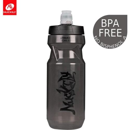 NUCKILY Ultralight Bicycle Water Bottle 610ML Bike Lockable Mouth Cycling Water Bottle Leak-proof PP Drink Sport Water Bottle