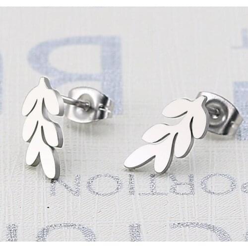 2020 new cute romantic girl plant leaf earrings golden minimalism elegant party boho earrings jewelry Christmas gifts