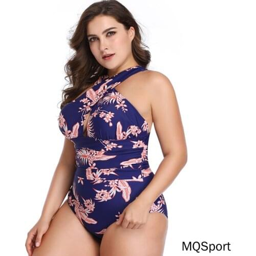 Women Big Size Swimsuit one-piece sexy push high bra beach swimsuit Brazil print swimming bikini set Tankini swimsuit