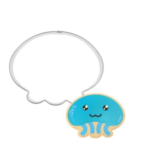 1pcs patisserie reposteria Cartoon Jellyfish Cookie Cutter Fondant Cake Decor Tools Cupcake Biscuit Pastry Shop Mould Kitchen
