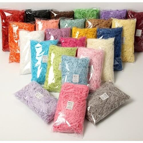 100g/Pack Multi Color Shredded Crinkle Paper Confetti Gift Box Basket Filler Lafite shredded paper Wedding Party Shredded Tissue