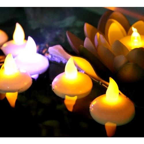 12pcs Waterproof tea light candle flameless LED candle for wedding party home decoration