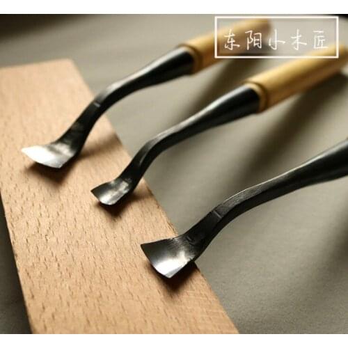 3Pieces/Set (1cm/1.5cm/2cm) Carving Knife Woodcarving Elbow Right-angle Circular Cutter Disc-digging Tool
