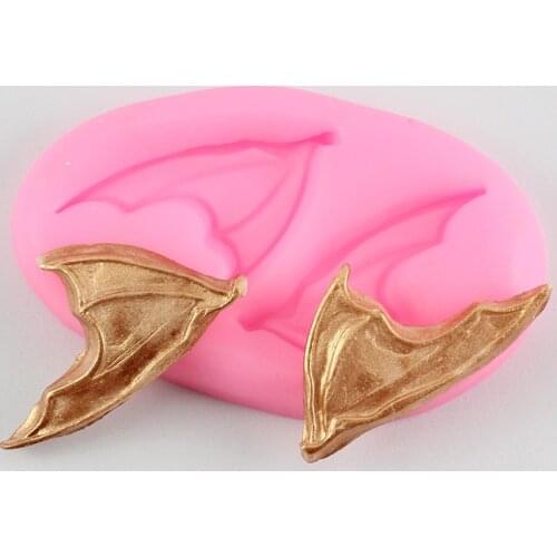 3D Halloween Silicone Mold Bat Wings Fondant Mold DIY Cake Decorating Tools Cookie Baking Candy Clay Chocolate Gumpaste Moulds