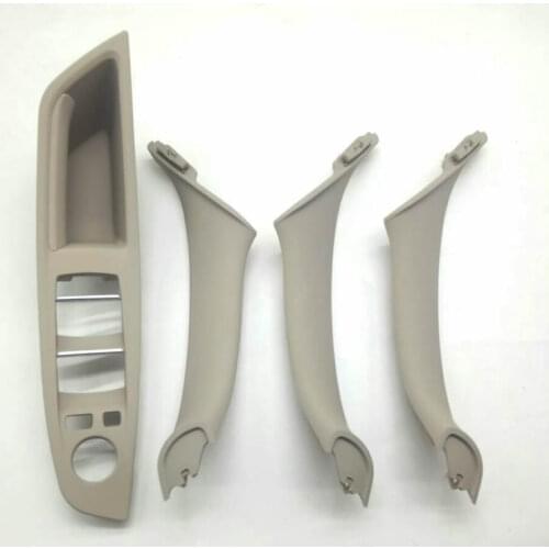 4PCS Interior Door Handles for BMW F10 F11 F18 520i 525i 5-Series Control Switch Panel Trim Bezel Frame Front Left Rear Right