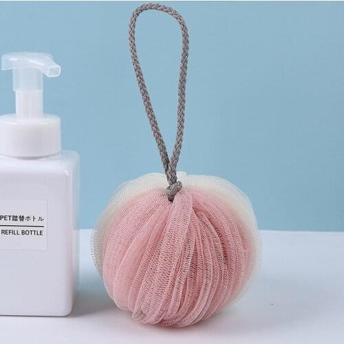 Bath Towel Bathroom Accessories Cleaning Mesh Shower Balls PE Bath Ball Body Exfoliating Tool Portable bath shower Scrubber