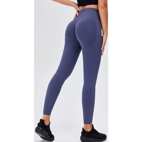 Seamless Peach Hip Yoga Pant Women Gym Clothing Nude Feel High Waist Elastic Butt Lifting Sport Leggings Fitness Trousers Tights