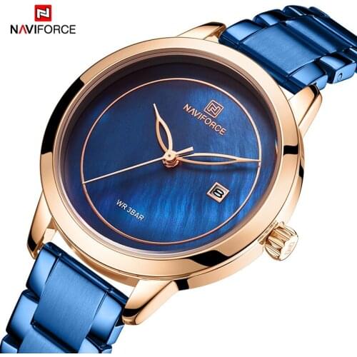 Dropshipping Women Casual Watches NAVIFORCE Brand Luxury Watch Quartz Wrist Watch Ladies Girls Fashion Clock Relogios Feminino