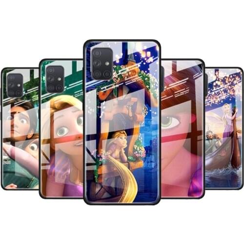 Rapunzel Disney Movie for Samsung Galaxy S21 Ultra A71 A51 4G 5G A91 A81 A41 A31 A21 A11 A01 Tempered Glass Phone Case