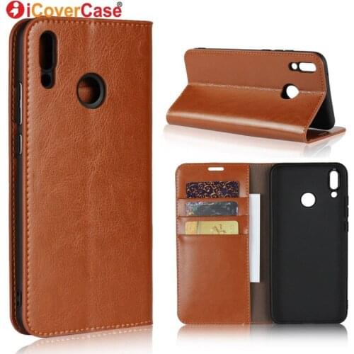Luxury Leather Case For Huawei Y9 (2019) Wallet Soft Silicon Cover For Hua Wei Y9 2019 Flip Case Mobile Phone Accessories Coque