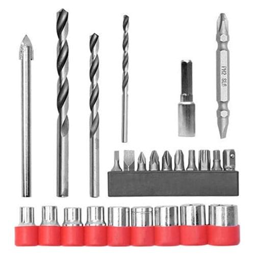 Electric drill bits Screwdriver Socket wrench parts Twist drill hole Wood wall Drill electric screwdriver Power Tool Accessories