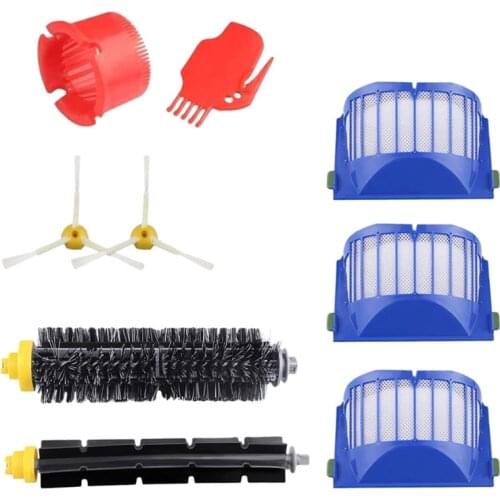 HEPA Filter Brush Replacement Kit for IRobot Roomba 600 610 620 630 650 660 680 Series Vacuum Cleaner Accessories 9Pcs